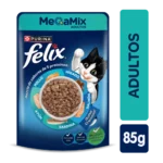 Sobre Megamix Gato Adulto Pollo-Higado-Salmon-Atun-Sardina 85 Grs - Imagen 2
