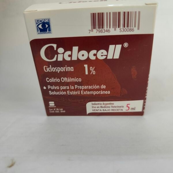 Ciclocell Ciclosporina al 1 % Para Perros Y Gatos