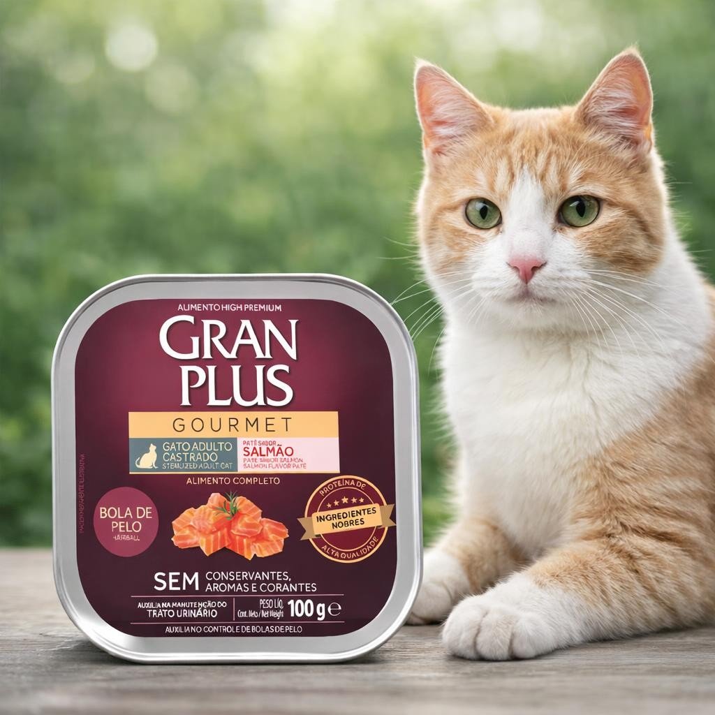 Pate Gran Plus Gato Castrado Salmon Bola De Pelo 100 Grs — Ads Creative Pate Gran Plus Gato Castrado Salmon Bola De Pelo 100 Grs