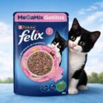 Sobre Megamix Gatitos Pollo-Higado-Salmon-Atun-Sardina 85 Grs