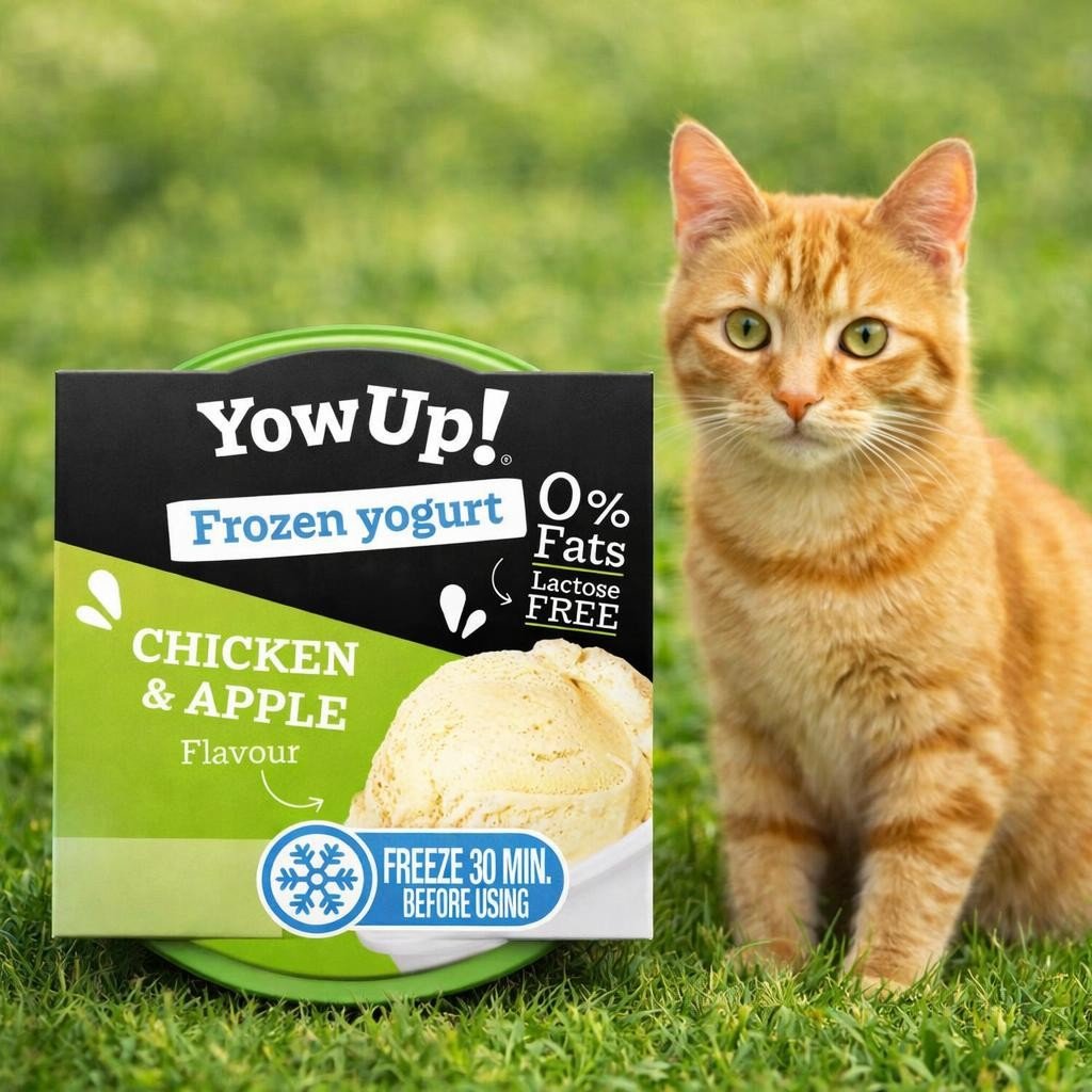 Helado Para Perros Y Gatos Sabor Pollo Y Manzana — Ads Creative Helado Para Perros Y Gatos Sabor Pollo Y Manzana