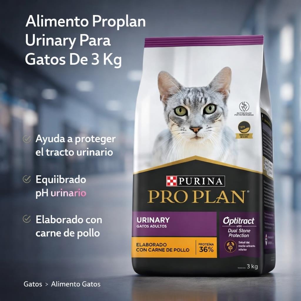 Alimento Proplan Urinary Para Gatos De 3 Kg