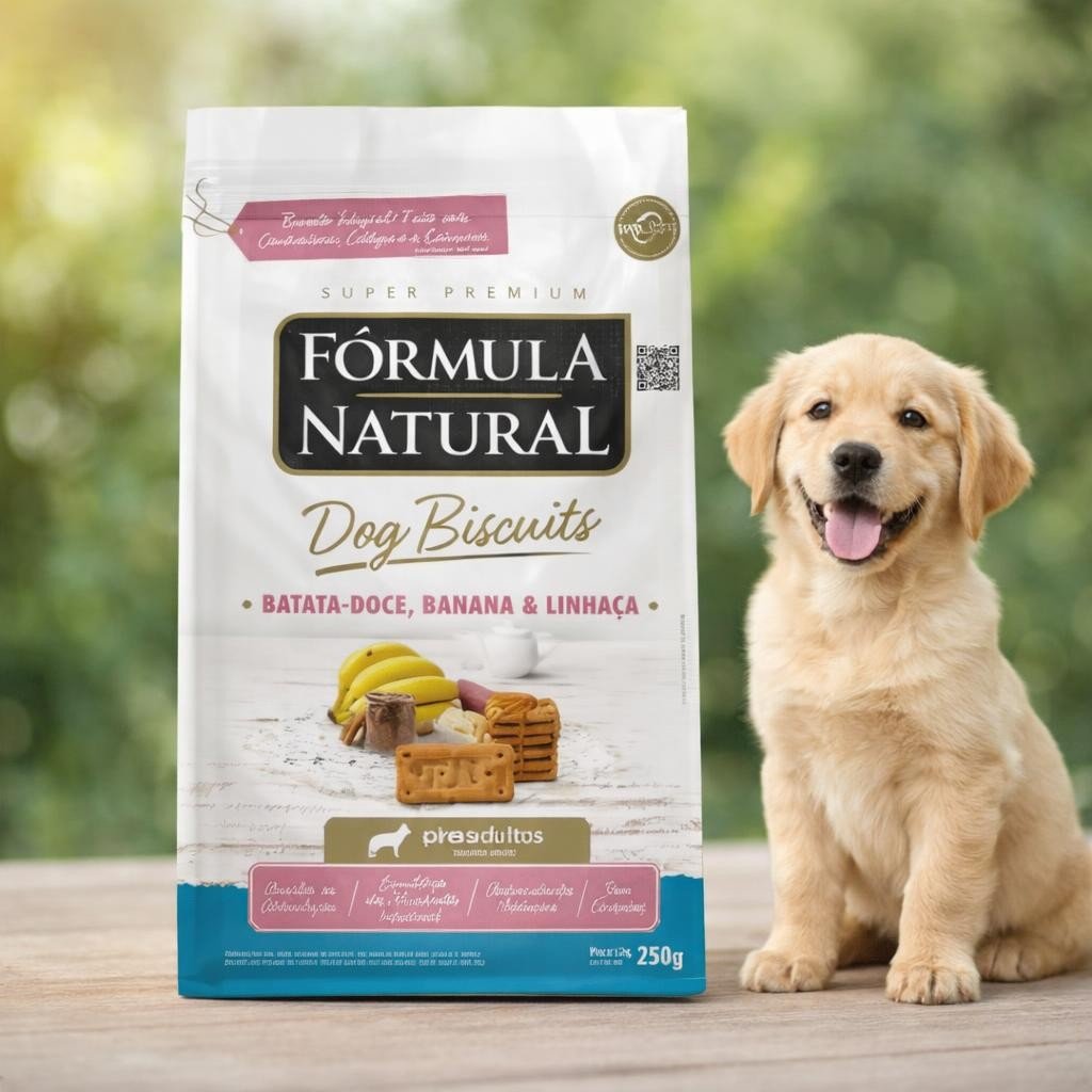Galletas Perro Formula Natural Sabor Batata/Banana/Linaza 250 Grs