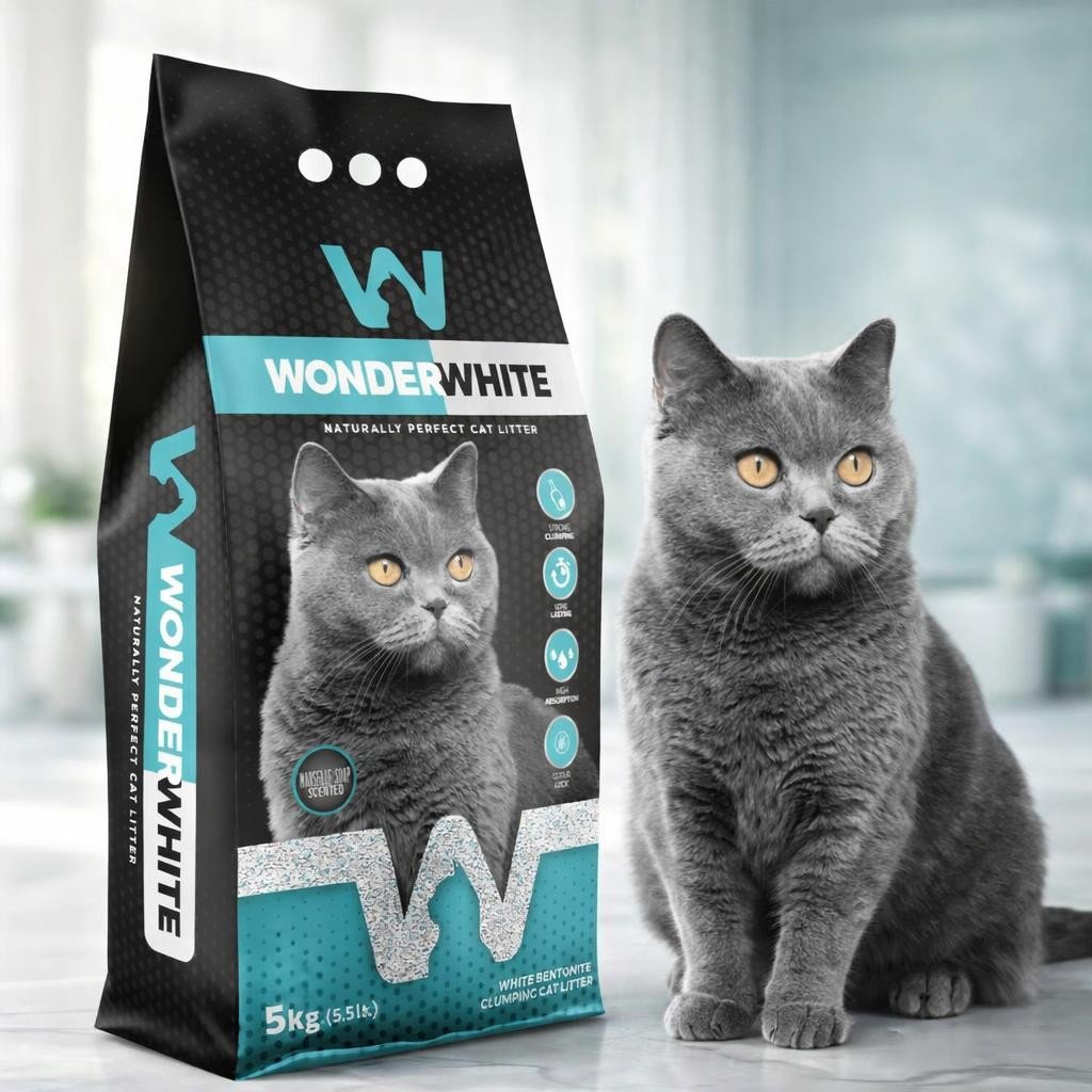 Sanitario Aglomerante Wonder White Aroma Jabon Marsella 5 Kg