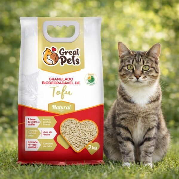 Sanitario Tofu Great Pets 2 Kg Aroma Natural