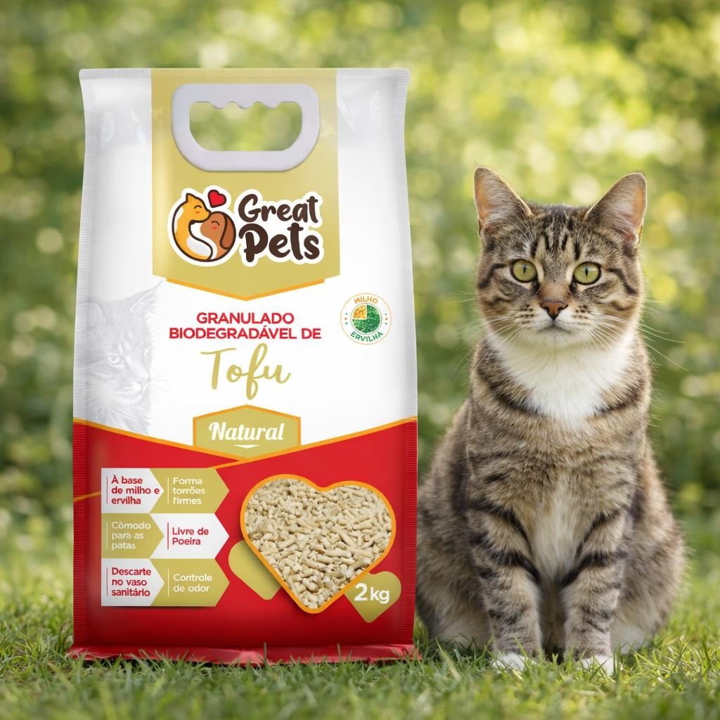 Sanitario Tofu Great Pets 2 Kg Aroma Natural